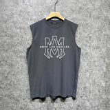 Amiri tank top line simple logo printing