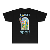 Casablanca T Shirts Fashion Print Street
