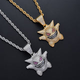 Pok¨¦mon Pendants Geng Gui Hip Hop Necklace
