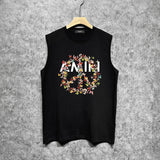 Amiri tank top colorful butterfly garland printing