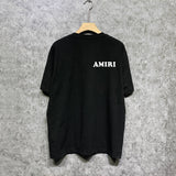 Amiri t shirts letterprinting short sleeves