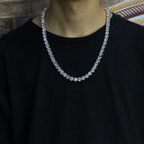 Chains Hip Hop Vintage 8mm Zircon Stereo Tennis Chain Necklace Spectrum