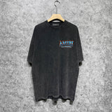 Amiri washed t-shirt flame island short sleeve