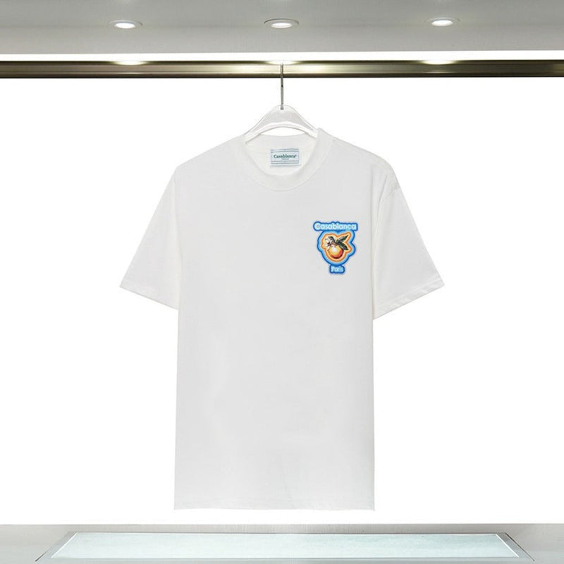 Casablanca T Shirts Crew Neck Loose Cotton Tee