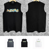 Amiri tank top floral letterprinting