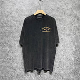 Amiri washed t-shirt mvprinting short sleeve