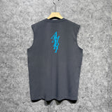 Amiri tank top with vertical overlapping letterprinting