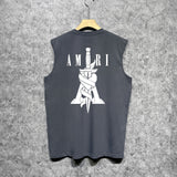 Amiri tank top sword printing