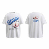 SAINT MICHAEL Vintage T Shirt Cookie Print Short Sleeve