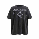 SAINT MICHAEL Vintage T Shirt Rock Band James Hetfield Punk Men