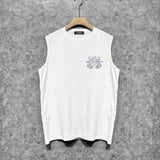Amiri tank top splash ink large simple logo printing