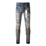 Purple Brand Jeans Pure Cotton High Street Trend