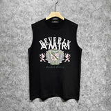 Amiri tank top lion medal printing