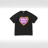 Men T-shirts Love Pattern Slub Cotton Crew Neck Loose T-Shirt Short Sleeve
