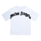 Palm Angels T Shirts Angel Short Sleeve Batwing Sleeve Men's and Women's T-shirt Trendy Half Sleeve