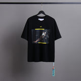 Off White T Shirts Religious Angel Oil Painting Short Sleeves
