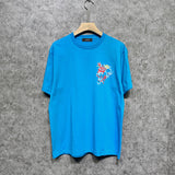 Amiri t shirts flower printing short sleeve