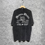 Amiri washed t-shirt letterprinting short sleeves
