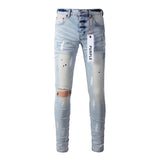 Purple Brand Jeans Pure Cotton High Street Trend