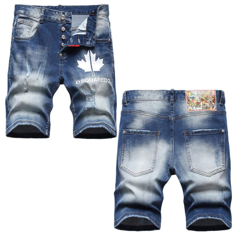DSQ2 Short Jeans Broken Patch Short Jeans