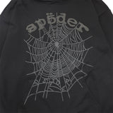 Sp5der Hoodie & Sweatpants 2 Piece Set Cobweb Puff Print Pure Cotton