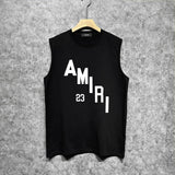 Amiri tank top ladder text printing