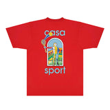 Casablanca T Shirts Fashion Print Street