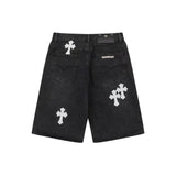 Chrome Heart Shorts Summer Denim Shorts
