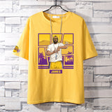 Basketball Sports T Shirt Nba Basketball Clothes James Kobe Cotton Short-Sleeved T-Shirt Men'S Loose