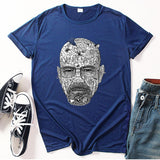 Heisenberg T Shirt American TV Series Deadly Poison Master Loose Crew Neck T-shirt Top