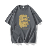 Nasa T Shirt Cotton Short-Sleeved T-Shirt Women'S Summer Loose Half-Sleeved Top Clothes