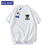 Nasa T Shirt Loose Cotton Short Sleeve T-Shirt Trendy Half Sleeve