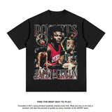 Nba T Shirt Rockets Jay Green Printed Short-Sleeved T-shirt Fashion Brand