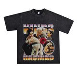 Film Star T Shirt Movie Loyal Dog Eight Male Printed Loose Street Cotton American T-shirt