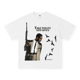 Vintage T-shirts American Vintage Fun Print Short Sleeve T-Shirt Crew Neck