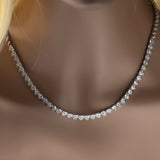 Chains Love Necklace Women's 4mm Diamond Light Luxury Clavicle Neck Chain Spectrum