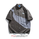 Men Shirts Summer Cotton Short Sleeve Shirt Coat Men