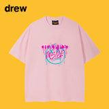 Drew T Shirts Smiley T-shirt Cotton Short Sleeve