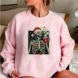 Dead Inside Skeleton Christmas Sweatshirt Sarcastic Christma