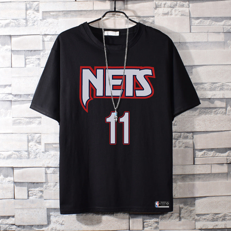 Basketball Sports T Shirt Summer Loose Short Sleeves T-Shirt Men'S Basketball Nets Owen Durant