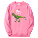 Dinosaur Christmas Hoodies e Rex Merry Xmas Round