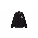 CHH Chrome Heart Hoodie Couple Villain Skull Cardigan Hooded