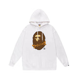 Bathing Ape Hoodie Autumn/Winter Letter Print Loose Hoodie Pullover Ape Sweater