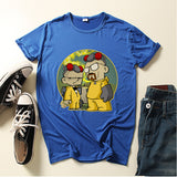 Heisenberg T Shirt Deadly Poison Man Fashion Cartoon Print Loose Crew Neck T-shirt Top