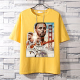 Basketball Sports T Shirt Loose Short-Sleeved T-Shirt Male Student Warrior Curry Basketball Sports