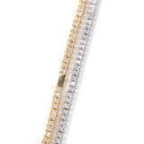 Chains 4mm Zircon Tennis Chain Necklace with St. Valentine's Spectrum