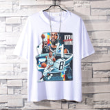 Basketball Sports T Shirt Loose Basketable Nets Durant Korean Style Trendy Printing Basketball Sport Short Sleeve T-Shirt Men