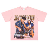 Film Star T Shirt Jay Chou Peripheral Loose National Fashion Retro Street Cotton T-shirt