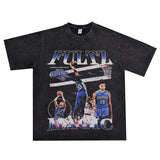 Basket Ball Star T Shirt Markelle Fultz Short Sleeve Printed T-shirt Retro Loose