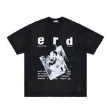 ERD T Shirts Men's Spring and Summer Printed Short Sleeve Heavy T-shirt